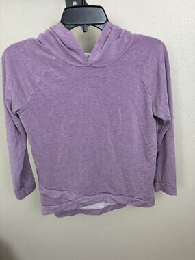 Crown of Hearts Super Soft Faded Knit Tulip Hem Hoodie L